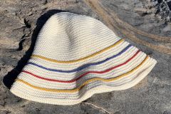 Gorro para verano tejido a crochet o ganchillo pas
