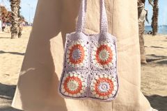 Bolso de playa tejido a crochet patr? n f? cil y r